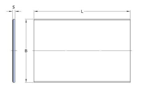 SKF PCMS 2005002.50 E Gleitband, Stahl-PTFE