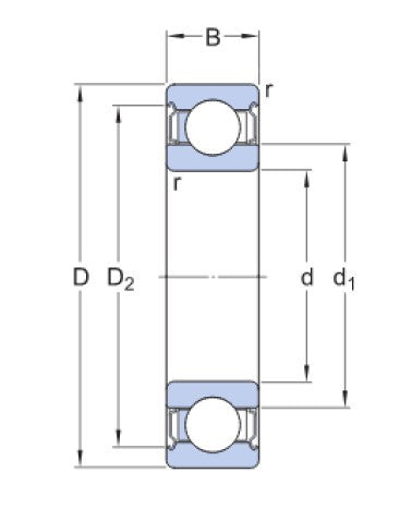 SKF 6203-2Z/VA228 Kugellager
