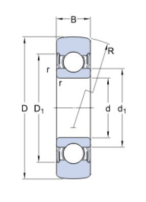 SKF 361203 R Lagerrolle