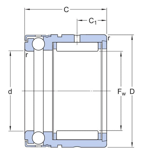 SKF NX 30 Nadellager kombiniert