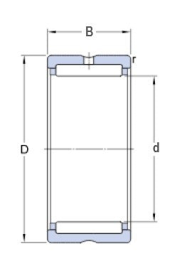 SKF NKS 20 Nadellager ohne Innenring