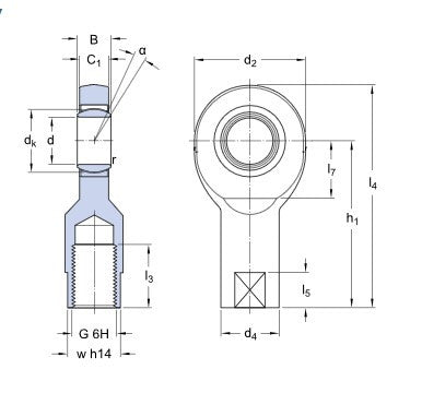 SKF SIL 30 C Gelenkkopf
