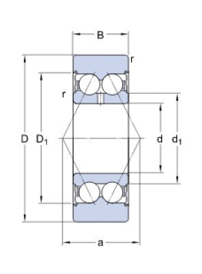 SKF 305704 C-2Z Lagerrolle