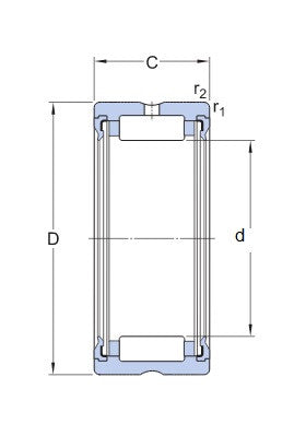 SKF RNA 4902.2RS Nadellager ohne Innenring