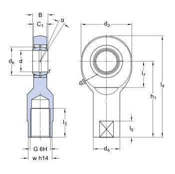 SKF SIL 15 ES Gelenkkopf