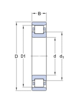 SKF N 219 ECP Wälzlager