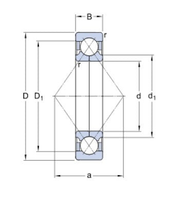 SKF QJ 312 MA Vierpunktlager
