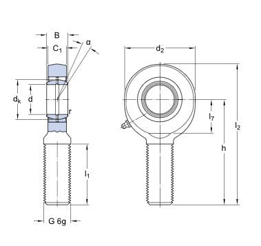 SKF SA 15 ES Gelenkkopf
