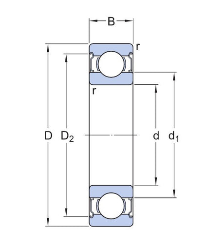 SKF 6320-2Z/C3 Kugellager