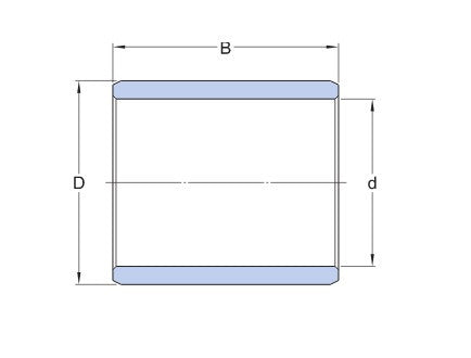 SKF PWM 455360 Gleitlager aus gewickelten Fasern