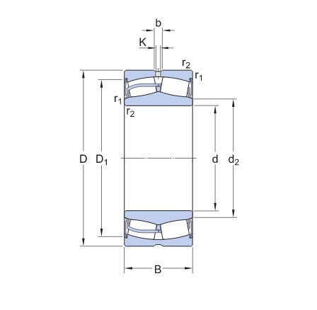 SKF 23028-2CS5K/VT143 Wälzlager