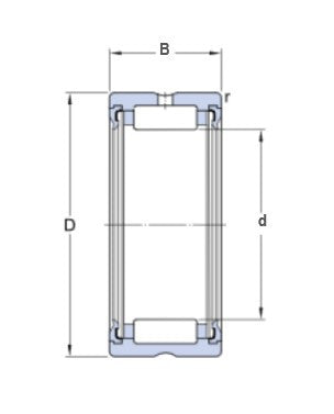 SKF RNA 4900.2RS Nadellager ohne Innenring