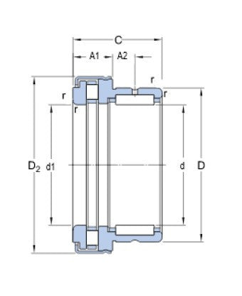 SKF NKXR 50 Z Nadel-Lager kombiniert