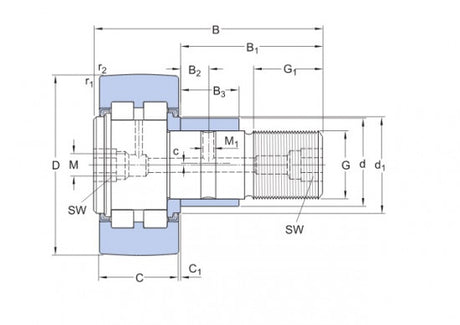 SKF PWKRE 90.2RS Abziehriemenscheibe