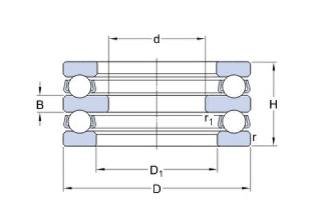 SKF 52312 axiales Kugellager