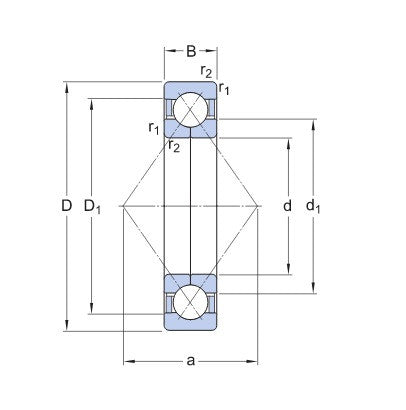 SKF QJ 215 MA Vierpunktlager