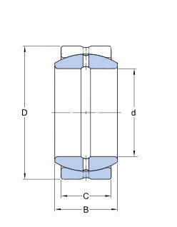SKF GE 17 ES Gelenklager Stahl/Stahl