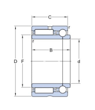 SKF NKIB 5910 Nadelkombinationslager