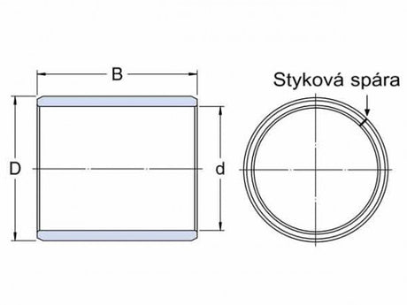 SKF PRM 252825 Gleitlager, gewickeltes Bronze-Band