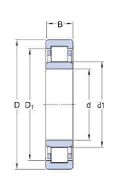 SKF NU 1006 Wälzlager