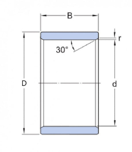 SKF LR 30X35X12.5 Lagerhülse