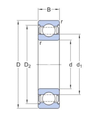 SKF 6022-2Z/VA208 Kugellager