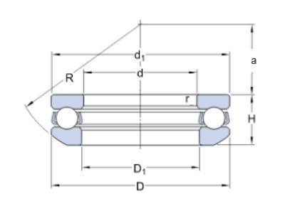 SKF 53213 axiales Kugellager