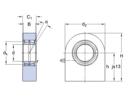 SKF SCF 70 ES Gelenkkopf