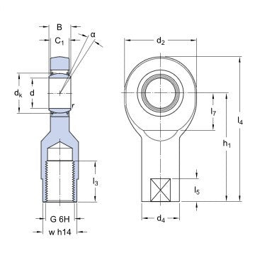 SKF SI 45 TXE-2LS Gelenkkopf