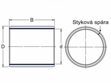 SKF PCM 10010550 E Gleitlager, Stahl-PTFE