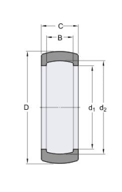 SKF RIS 206 A Gummilager