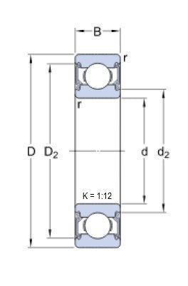 SKF 6205-2RSHK Kugellager