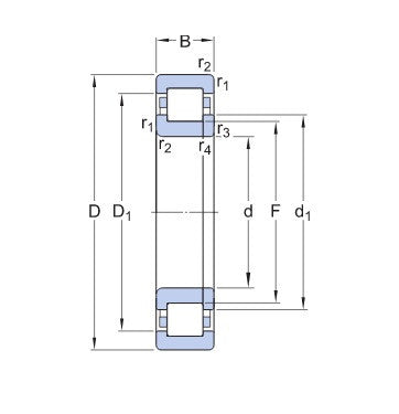 SKF NUP 311 ECM Wälzlager