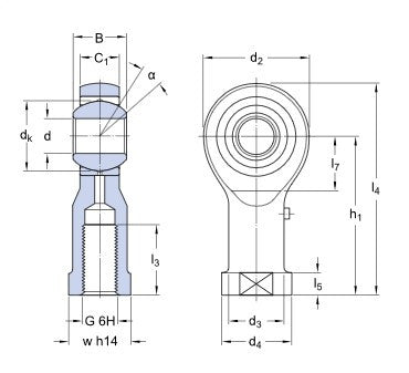 SKF SIKAC 30 M/VZ019 Gelenkkopf