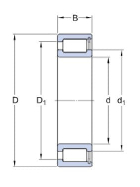 SKF NCF 2952 CV Wälzlager