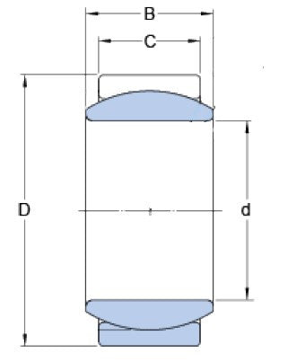 SKF GE 5 E Gelenklager Stahl/Stahl