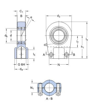 SKF SIR 25 ES Gelenkkopf