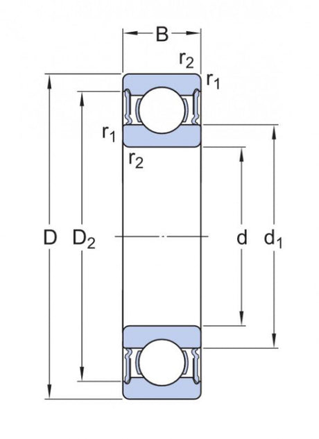 SKF 6315-2RS1/W64 Kugellager