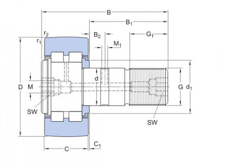 SKF PWKR 40.2RS Abnehmerrolle