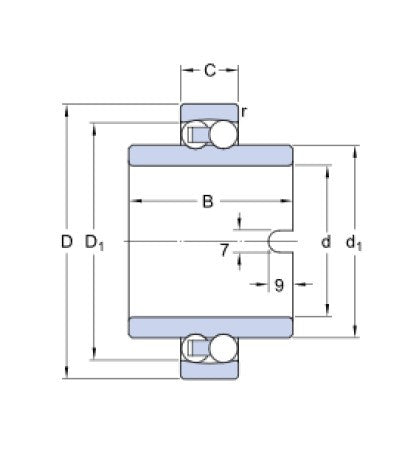 SKF 11209 TN9 Pendelkugellager