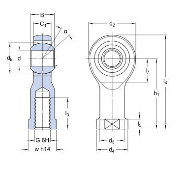 SKF SIKAC 5 M Gelenkkopf